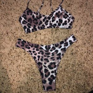 Shein cheetah swimsuit